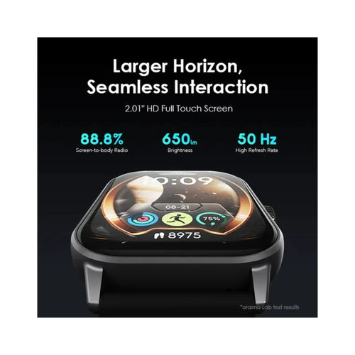 Oraimo Watch 5 2.01" HD Panda Glass 1ATM Smart Watch